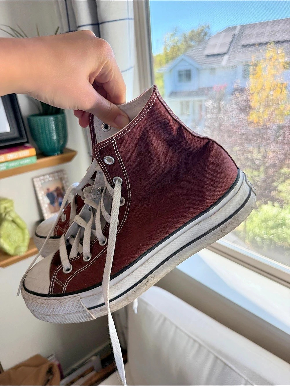 Converse Chuck Taylor All Star Lift Platform High Top Sneakers Burgundy Women's